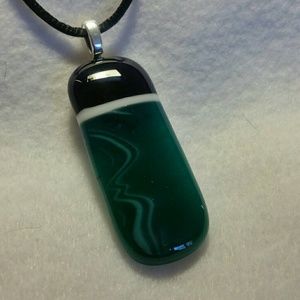 Fused glass pendant